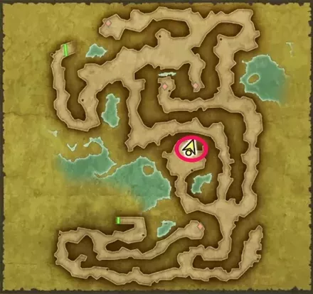 沼地の洞窟で月光のしずく