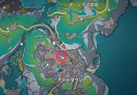 海賊船の幽霊騒ぎのマップ