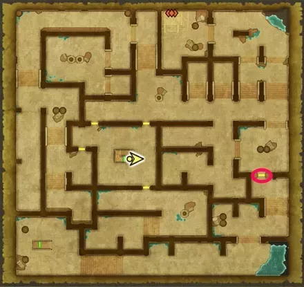 ガライの墓の最後の鍵の使用場所