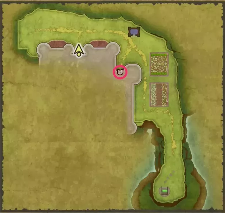 ラダトーム城・裏庭