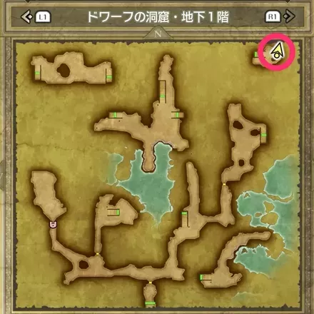 ミラクルの巻物の拡大マップ