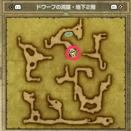 ゾンビ斬りの巻物の拡大マップ