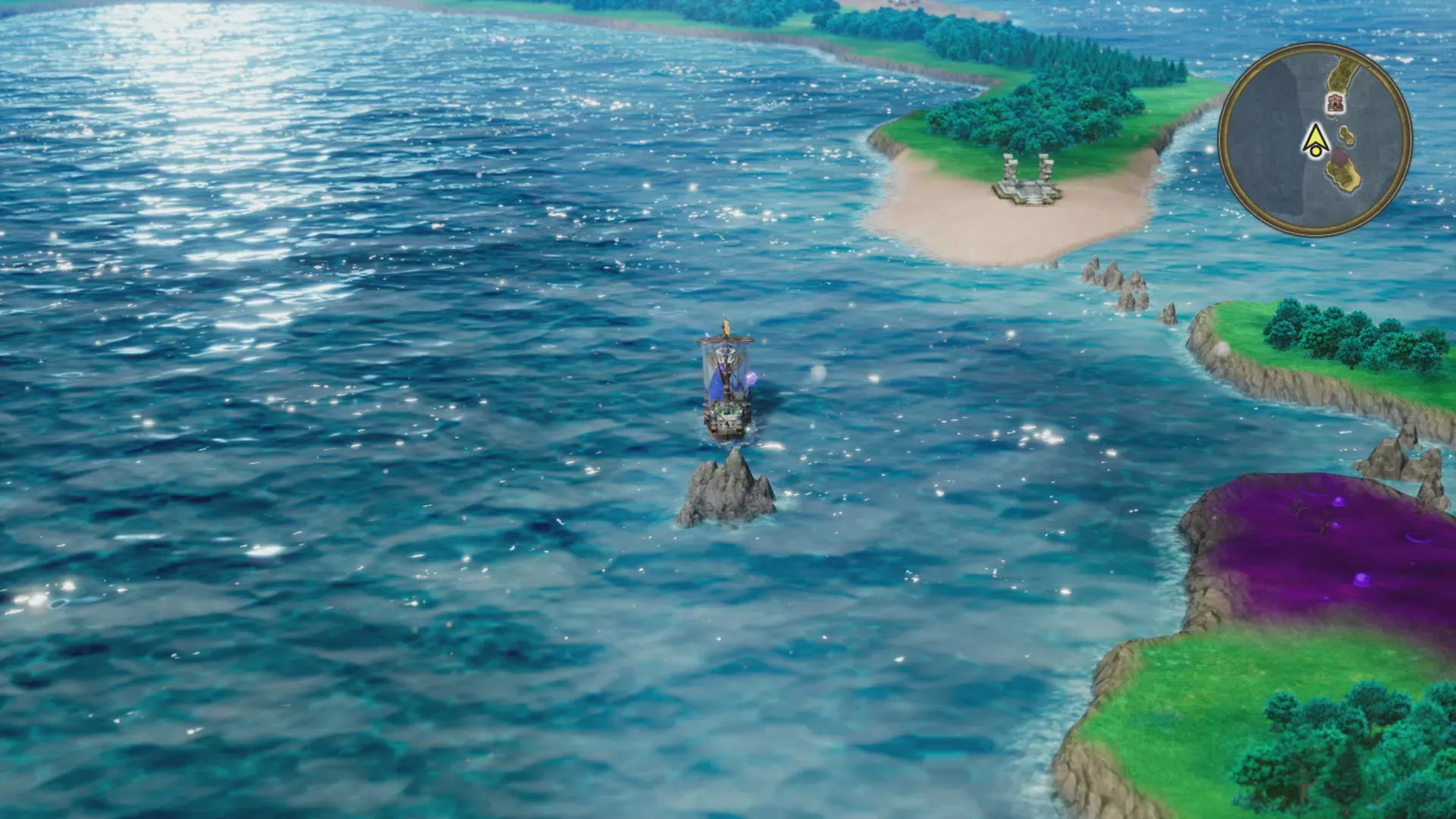 ローレシア南のほこらから南の海上のひみつの場所19の見た目