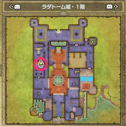 レミラーマの巻物の拡大マップ