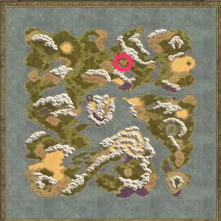 レミラーマの巻物のワールドマップ