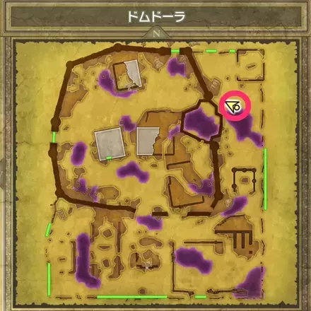 しのびあしの巻物の拡大マップ