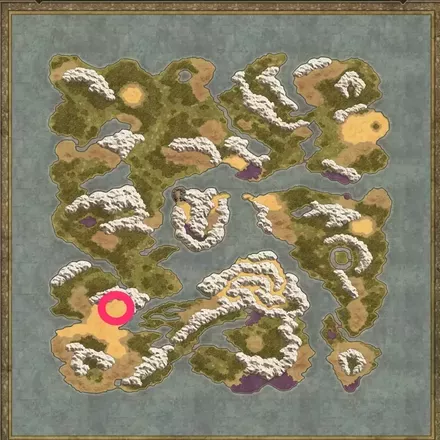 あくま斬りの巻物のワールドマップ