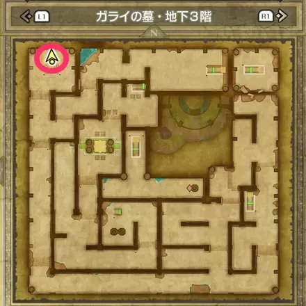 マヒャド斬りの巻物の拡大マップ