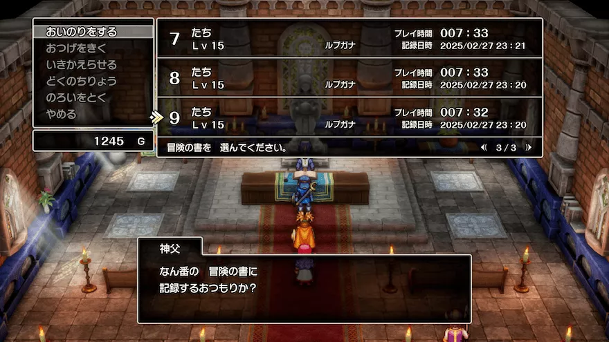 セーブデータの数