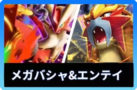 メガバシャーモex＆エンテイexデッキ