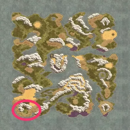 メダル王の城周辺マップ