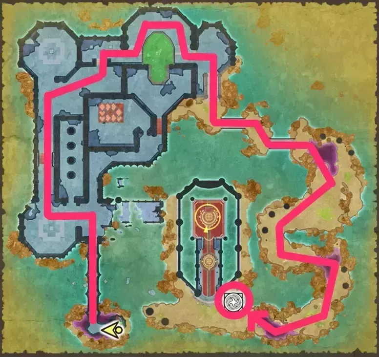 竜王の手前にある旅の扉を開く