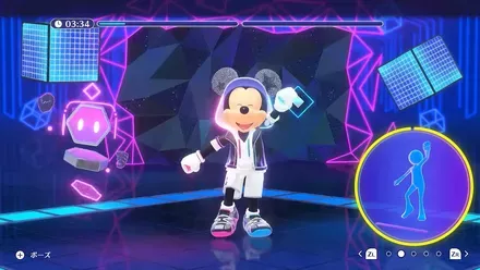 ミッキーと一緒に運動できる