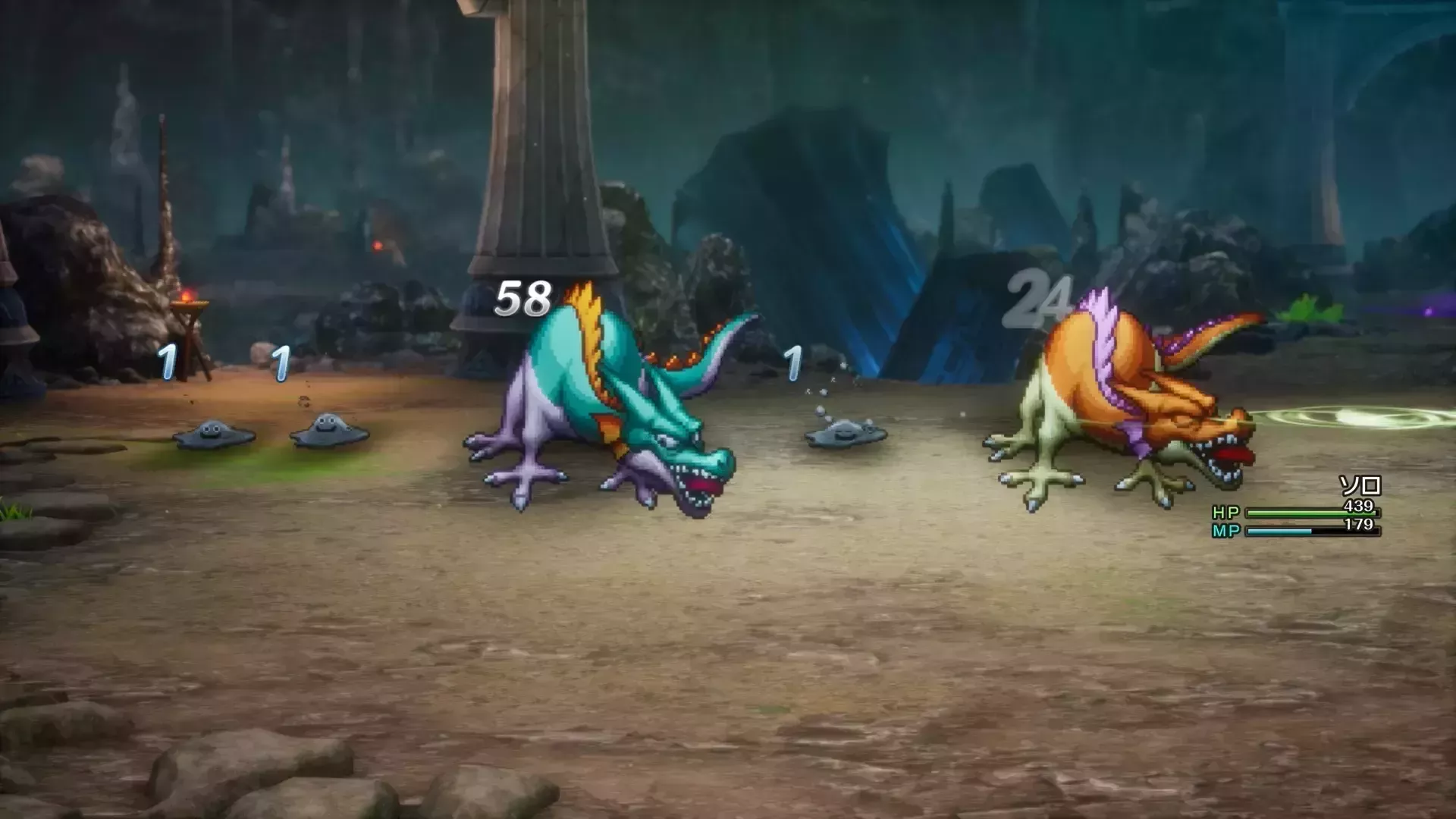 メタルスワローではぐれメタルを攻撃