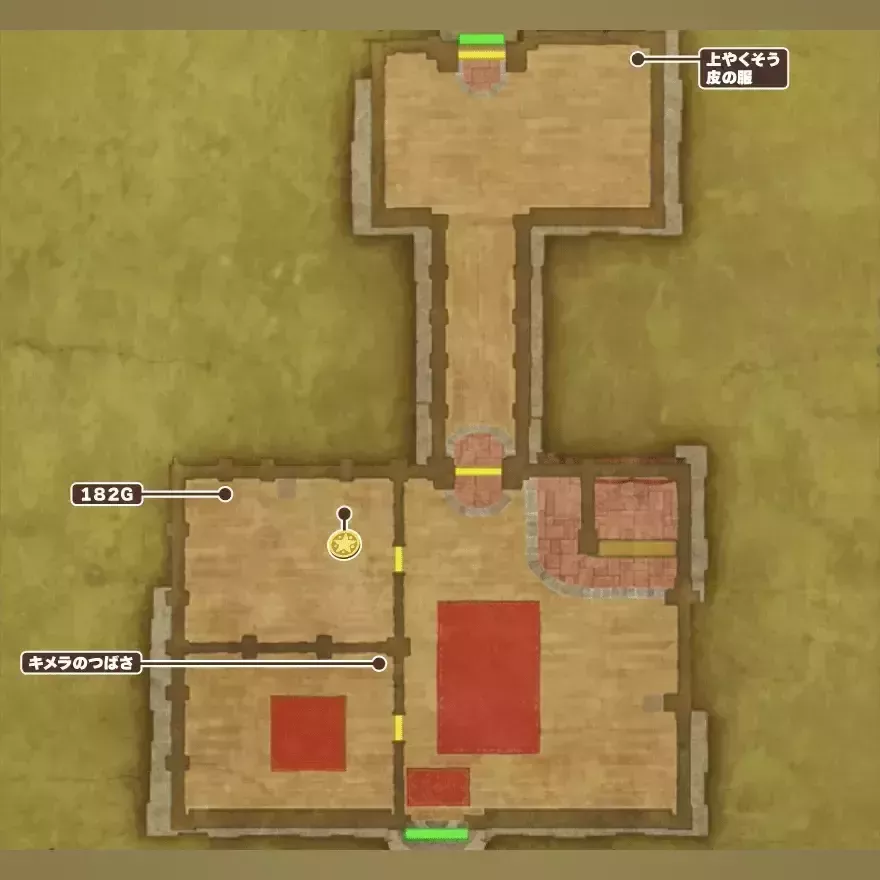 街道の宿屋のマップ