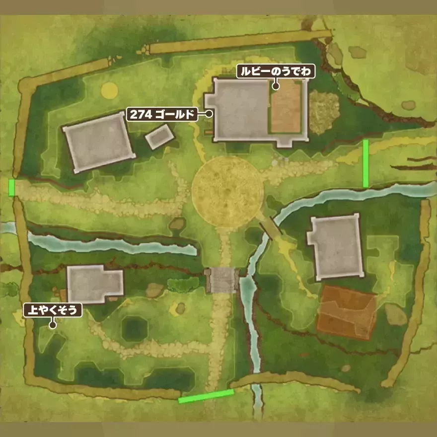 名もなき廃墟のマップ