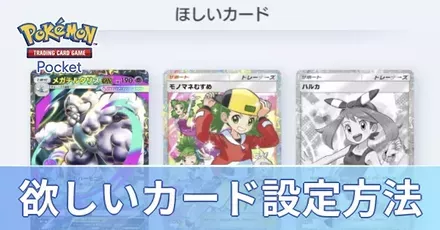欲しいカード設定方法