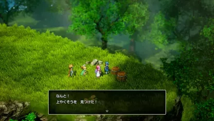 上やくそうの入手の様子