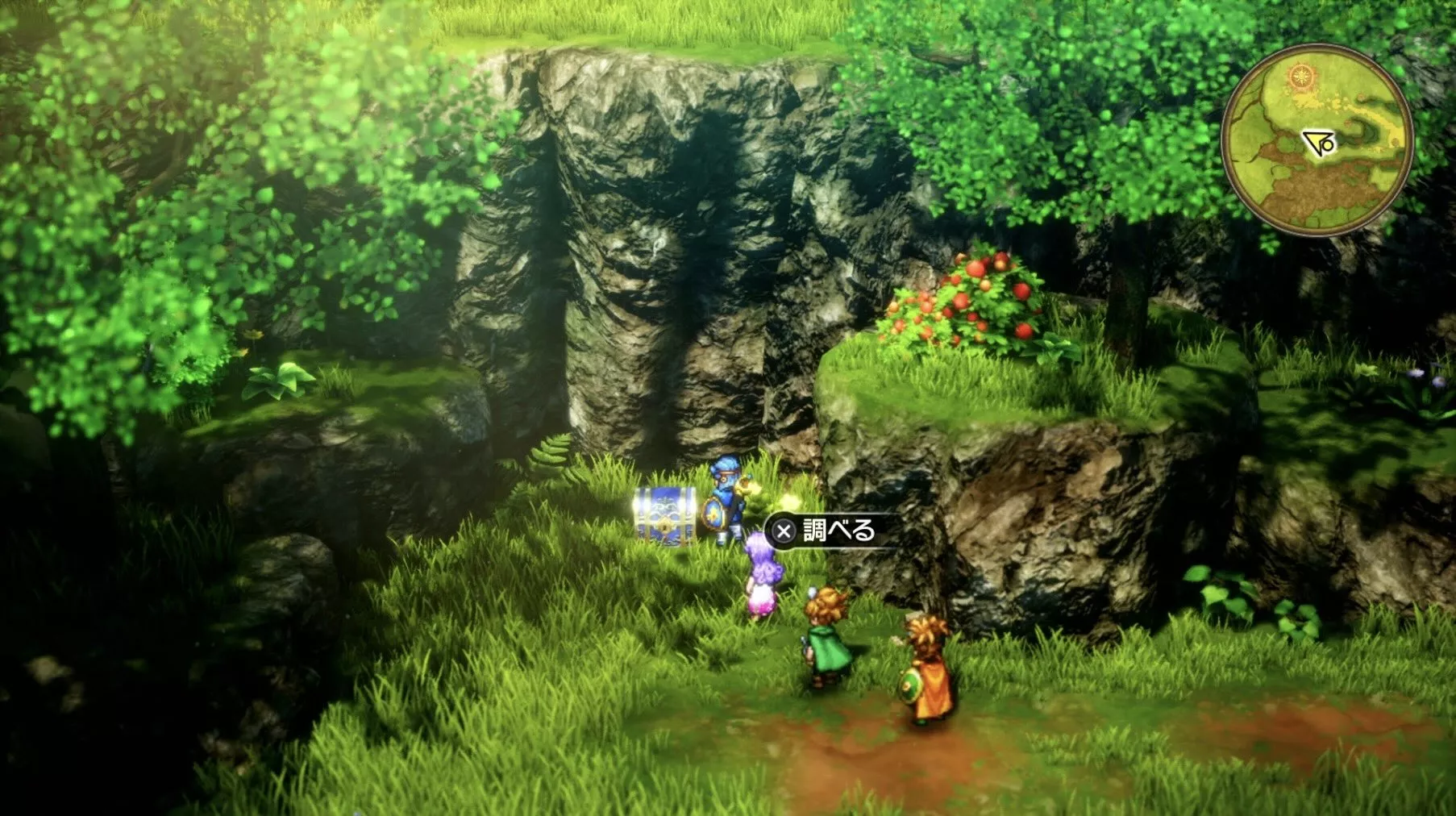 ほのおの盾の入手している見た目