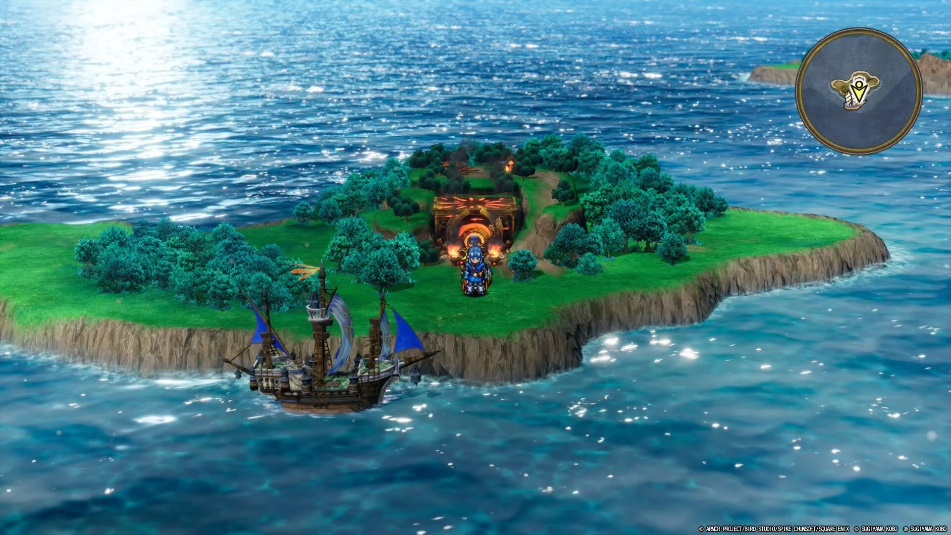 海底火山の洞窟に向かう