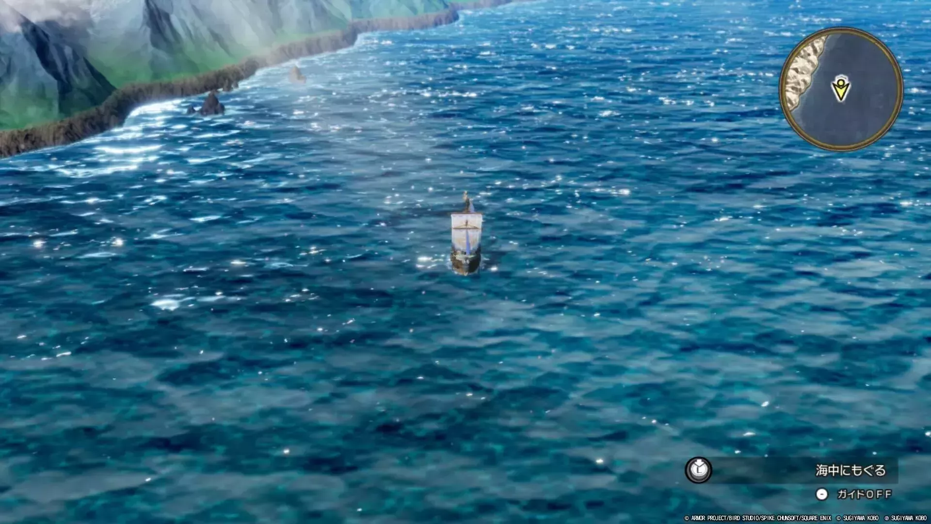 海底宝物庫南海の場所・海上