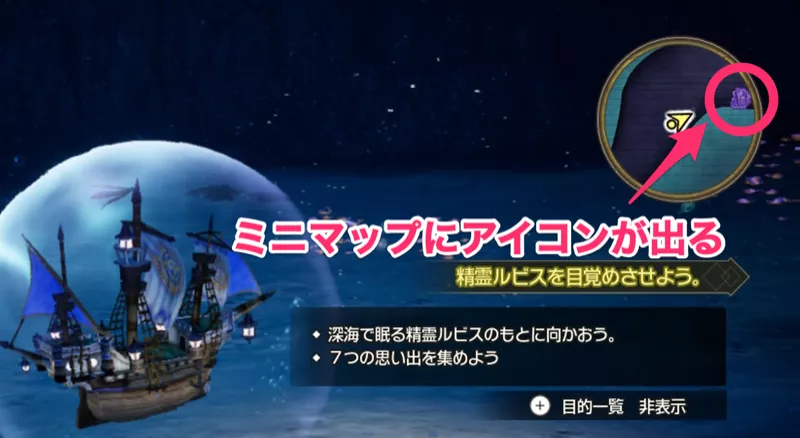 ミニマップのアイコン