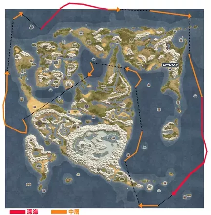 幽霊船徘徊マップ