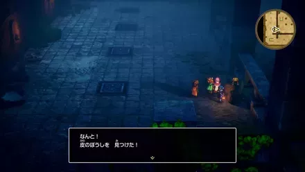 皮のぼうしの入手の様子