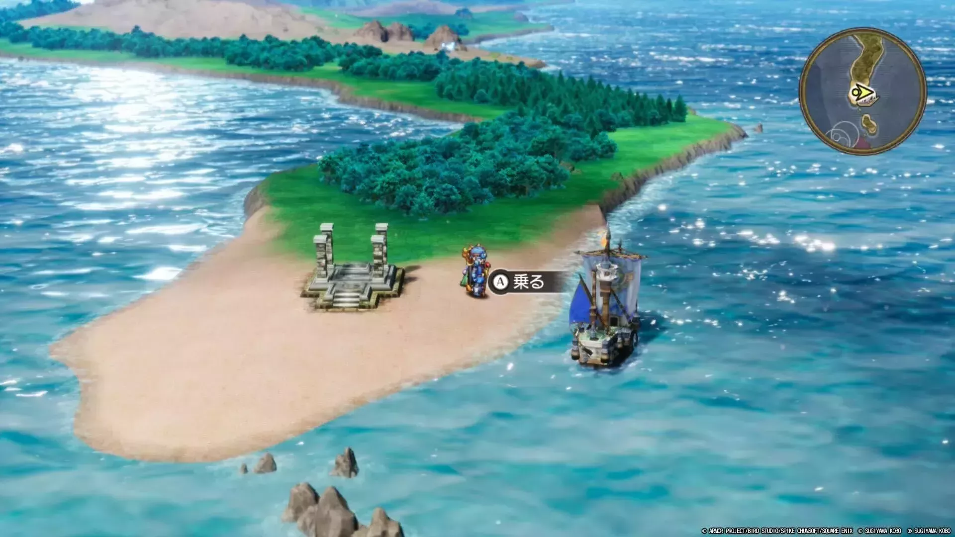 ローレシア西のほこらへルーラで移動