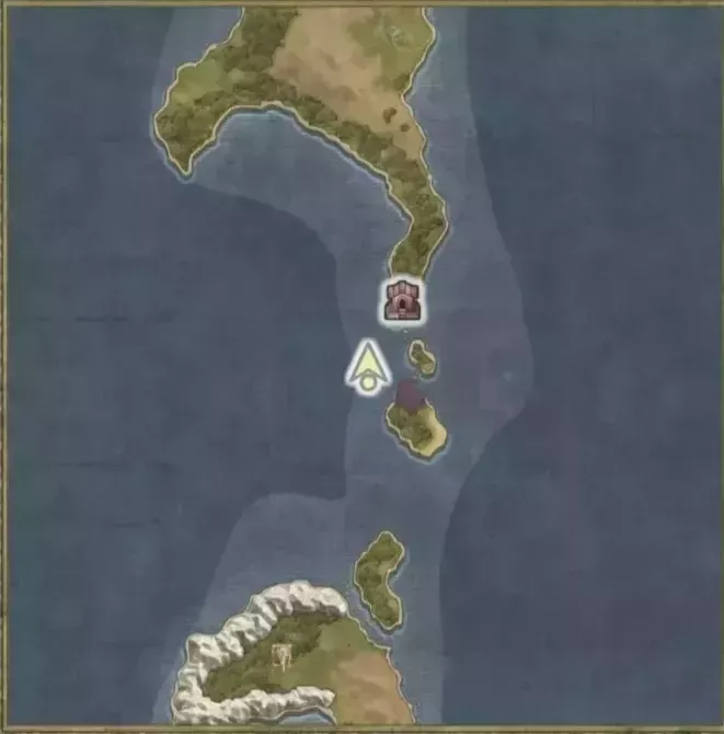 ローレシア南のほこらから南の海上