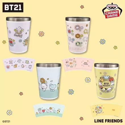 BT21 minini happy Flower ステンレスマルチタンブラー
