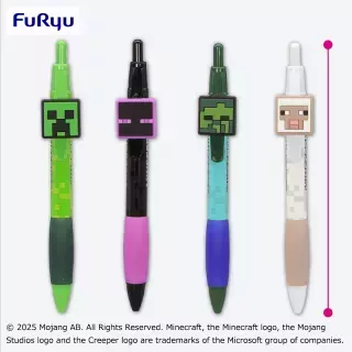 マインクラフト ラバーマスコット付きボールペン