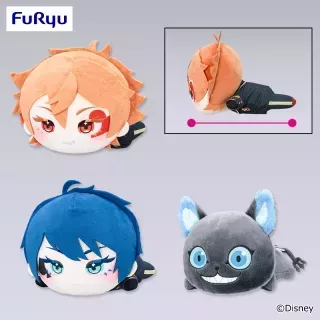 ディズニー ツイステッドワンダーランド ザ アニメーション プティラヴィ 寝そべりBIGぬいぐるみ～エース・デュース・グリム～