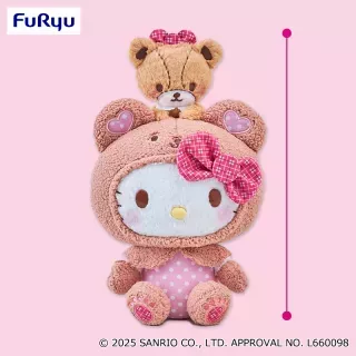 ハローキティ いちご新聞645号コラボレーションペアぬいぐるみ