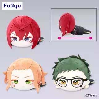 ディズニー ツイステッドワンダーランド ザ アニメーション プティラヴィ 寝そべりBIGぬいぐるみ～リドル・ケイト・トレイ～