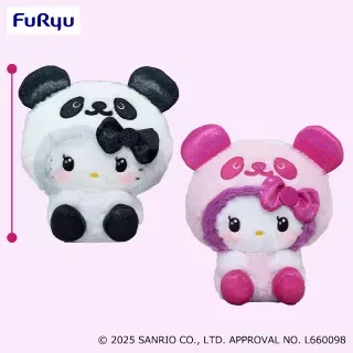 パンダ ハローキティ GIRAGIRA♡BIGぬいぐるみ