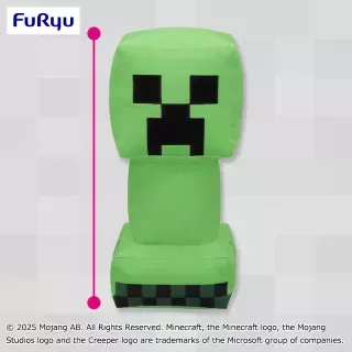 マインクラフト ひんやりクリーパーデフォルメBIGぬいぐるみ