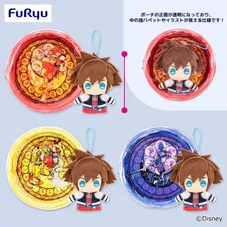 キングダム ハーツ ダイブ・トゥ・ハート ポーチ ＆ 指パペット セット