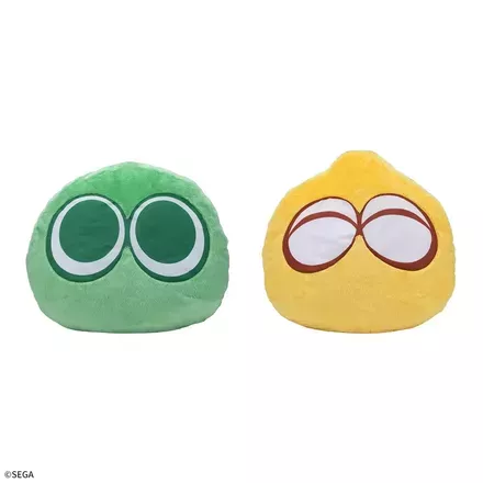 ぷよぷよ　キングサイズぬいぐるみ“みどりぷよ&きいろぷよ”