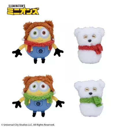 ミニオン　マスコット“ボブ&ゆきだるまティム”