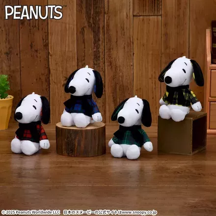 SNOOPY™　マスコット　チェックファッション