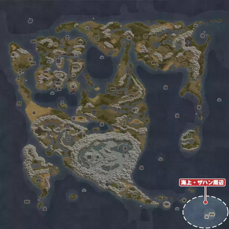 海上・ザハン周辺の場所画像