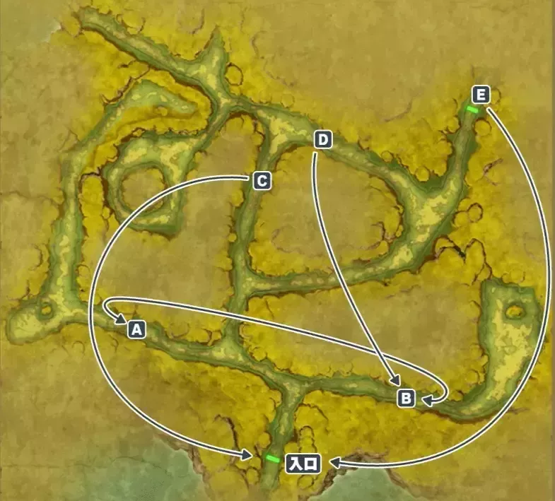 迷いの森マップ切り替わり