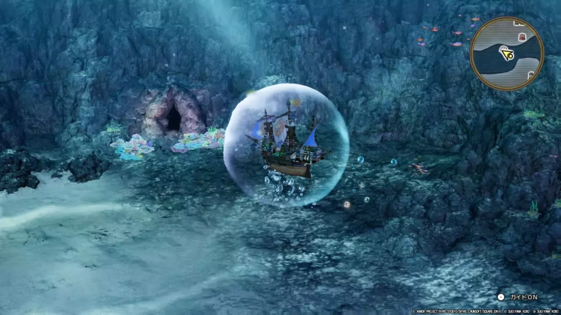 なぞの海底基地の場所詳細