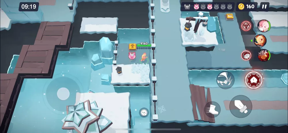 ステージ12-4(ハード)のくまゼリーと宝箱の場所