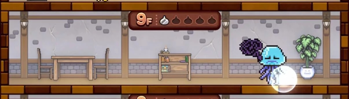 モヤモヤのスライムをタップ