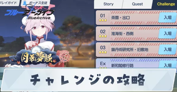 チャレンジの攻略