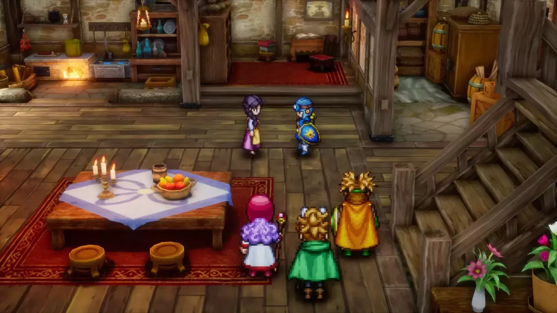 伝説の勇者の家に入ると終了