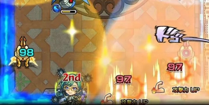 ビットンが攻撃力アップバフを展開