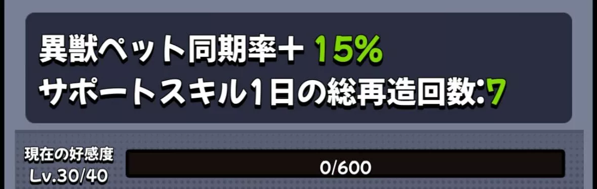好感度レベルを上昇させる